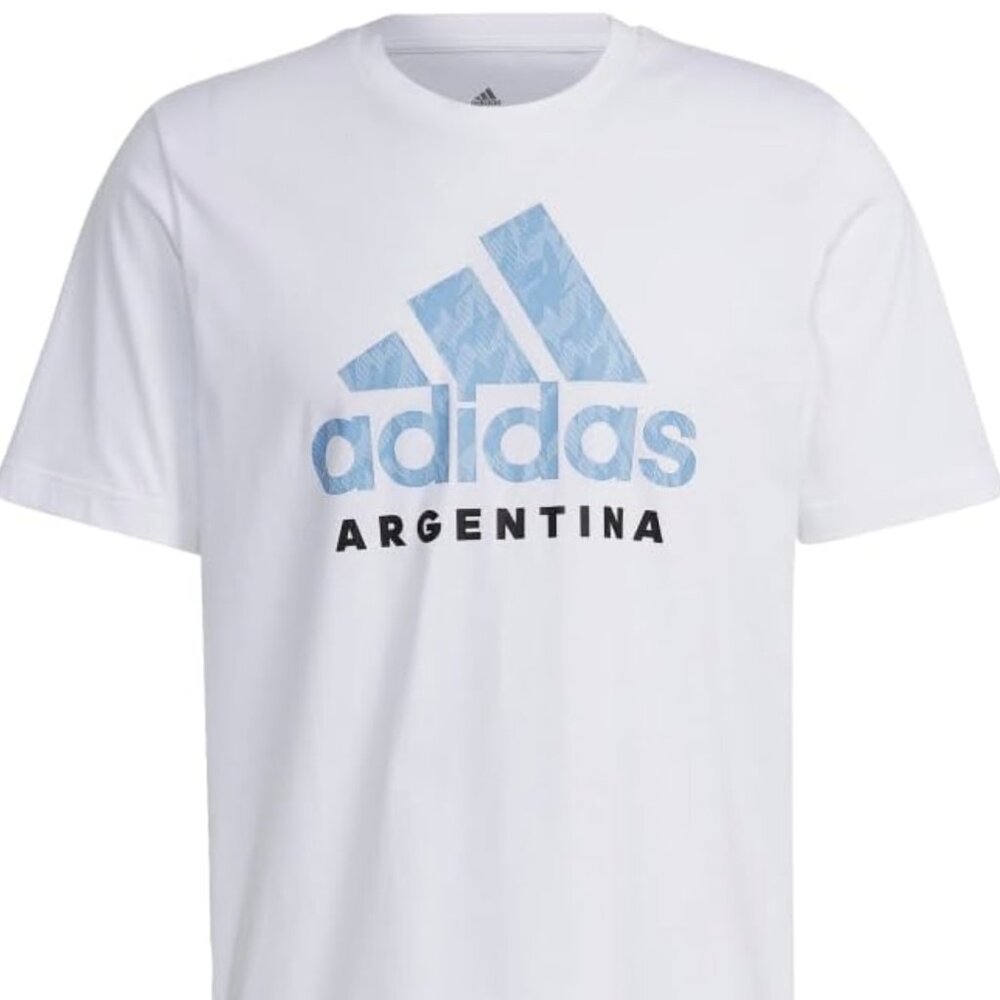 adidas Argentina Graphic Tee Men's, White, Size M